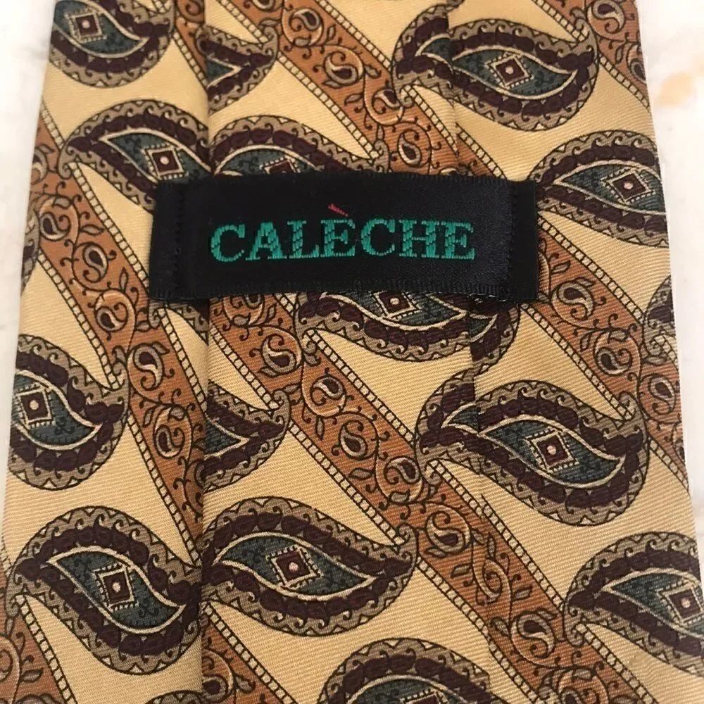 Caleche 100% Silk Tie - Picture 4 of 6
